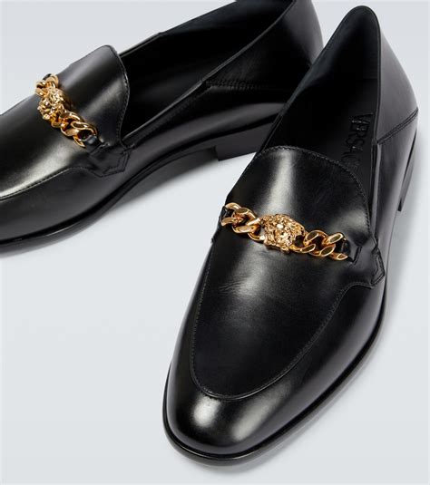 versace chain loafers